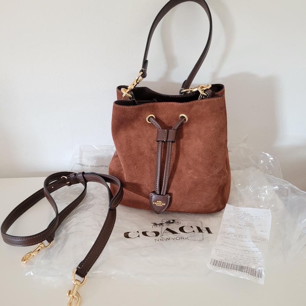Coach Rowan Bucket Bag In Vintage Brown